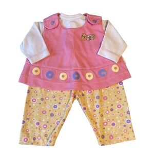 14" Zapf Creation Baby Chou Chou Doll‎ Outfit Clothes Dot Yellow Pink Purple